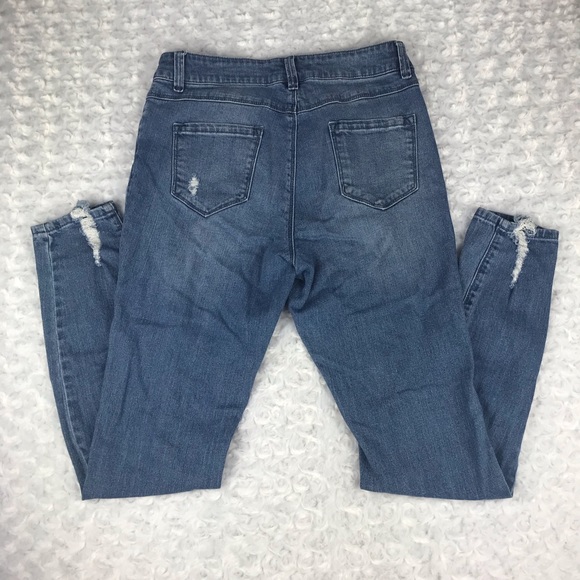 Blue Spice Junior’s Ripped Skinny Jeans - Picture 2 of 4